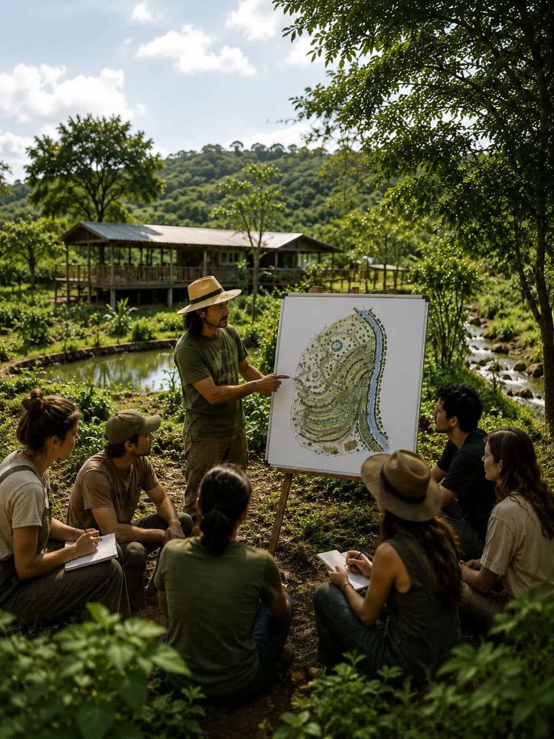 A design workshop in the gardens