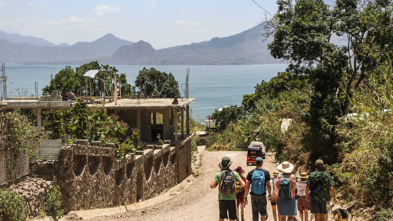 Walking down to Lake Atitlán